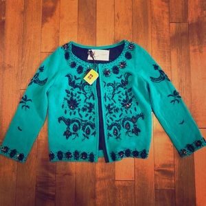 Anthropologie - Laureate Lane beaded sweater NWT
